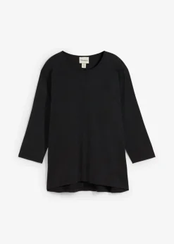 bonprix bonprix Camiseta tipo boxy de algodón orgánico Negro