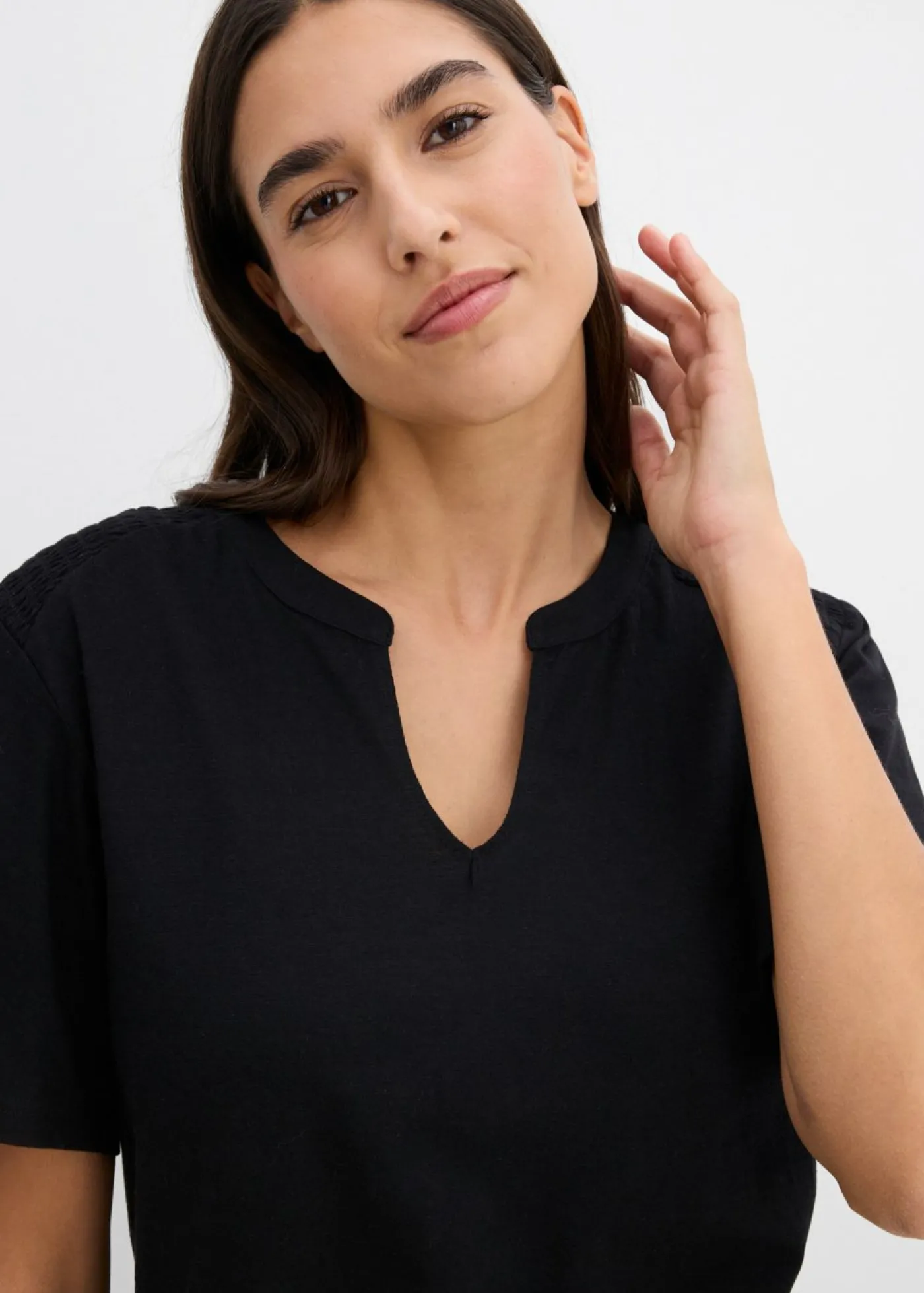 bonprix bonprix Camiseta tipo túnica Negro Hot