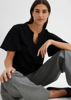 bonprix bonprix Camiseta tipo túnica Negro Hot