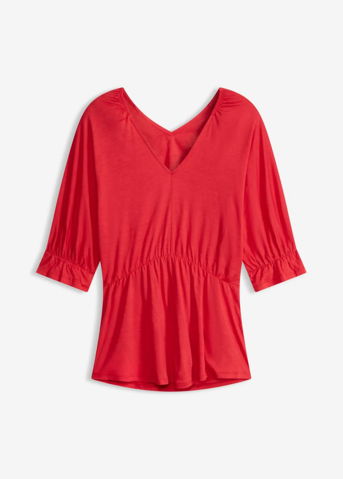 bonprix bonprix Camiseta tipo túnica en mezcla de viscosa fresa Hot