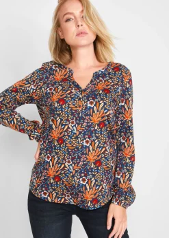bonprix bonprix Camiseta túnica Naranja de flores Discount