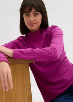 bonprix bonprix Camiseta térmica con cuello alto Fucsia oscuro New