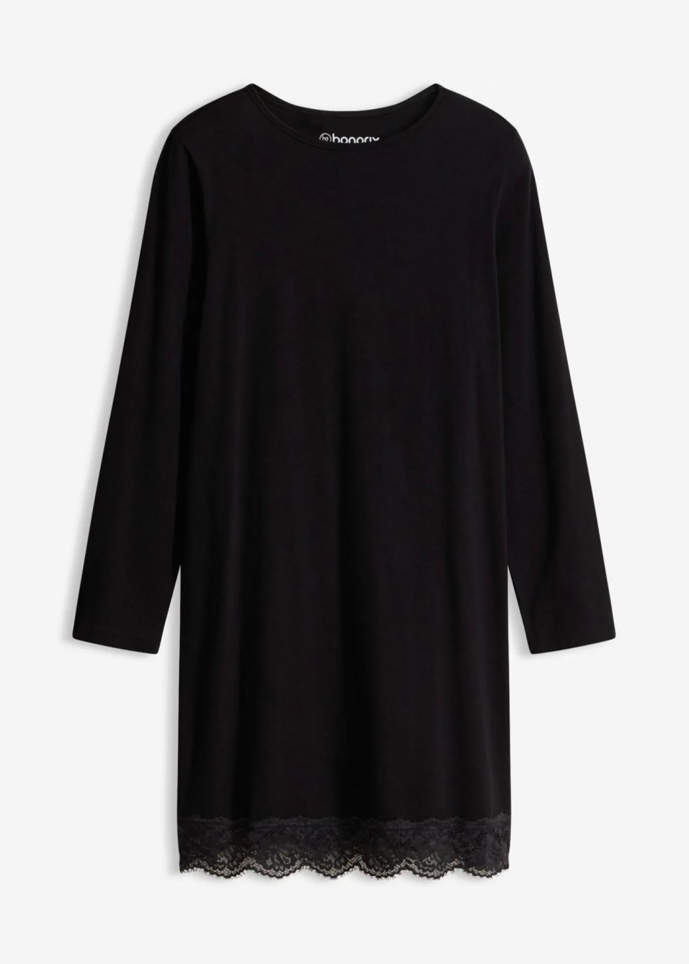 bonprix bonprix Camisón con encaje Negro
