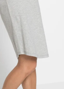 bonprix bonprix Camisón corto Gris claro jaspeado estampado Outlet