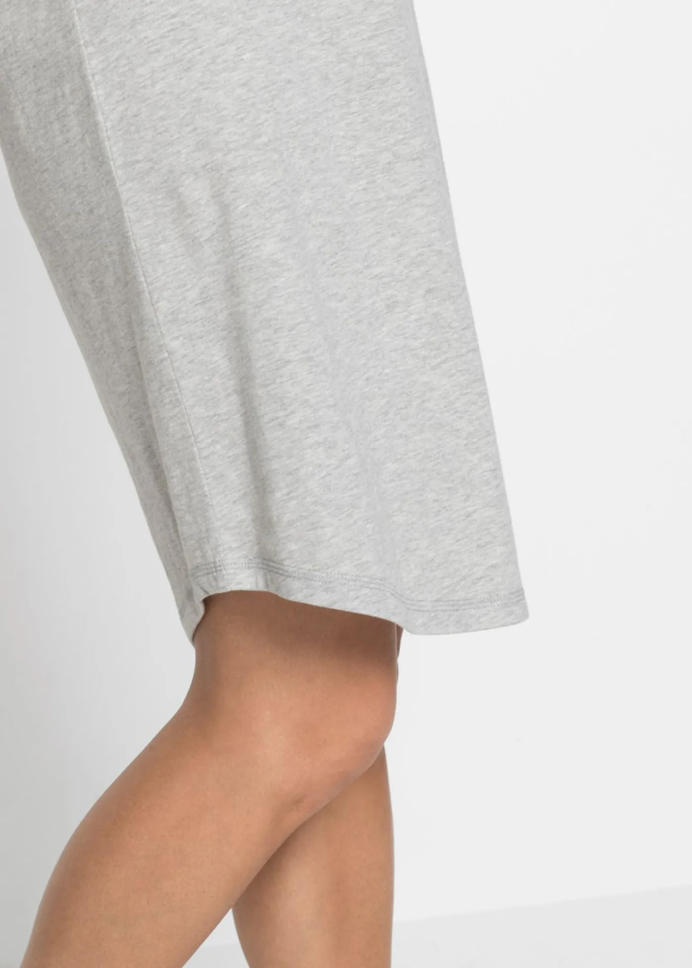 bonprix bonprix Camisón corto Gris claro jaspeado estampado Outlet