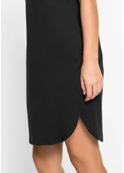 bonprix bonprix Camisón corto de algodón orgánico puro Negro estampado Best