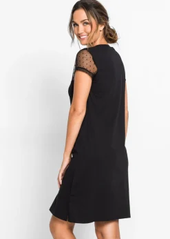 bonprix bonprix Camisón corto de algodón orgánico Negro Discount
