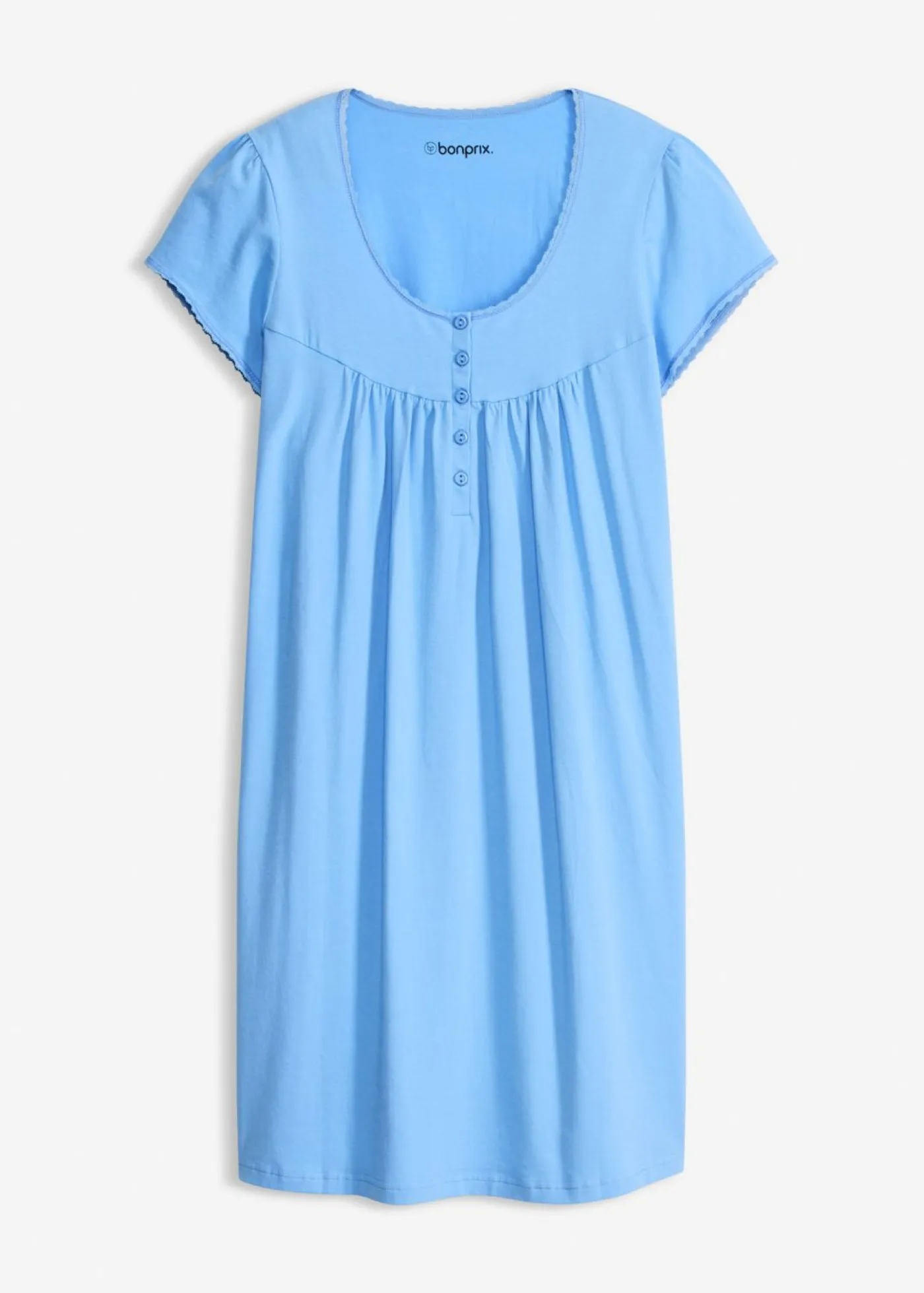 bonprix bonprix Camisón de lactancia de algodón orgánico azul provenzal Online
