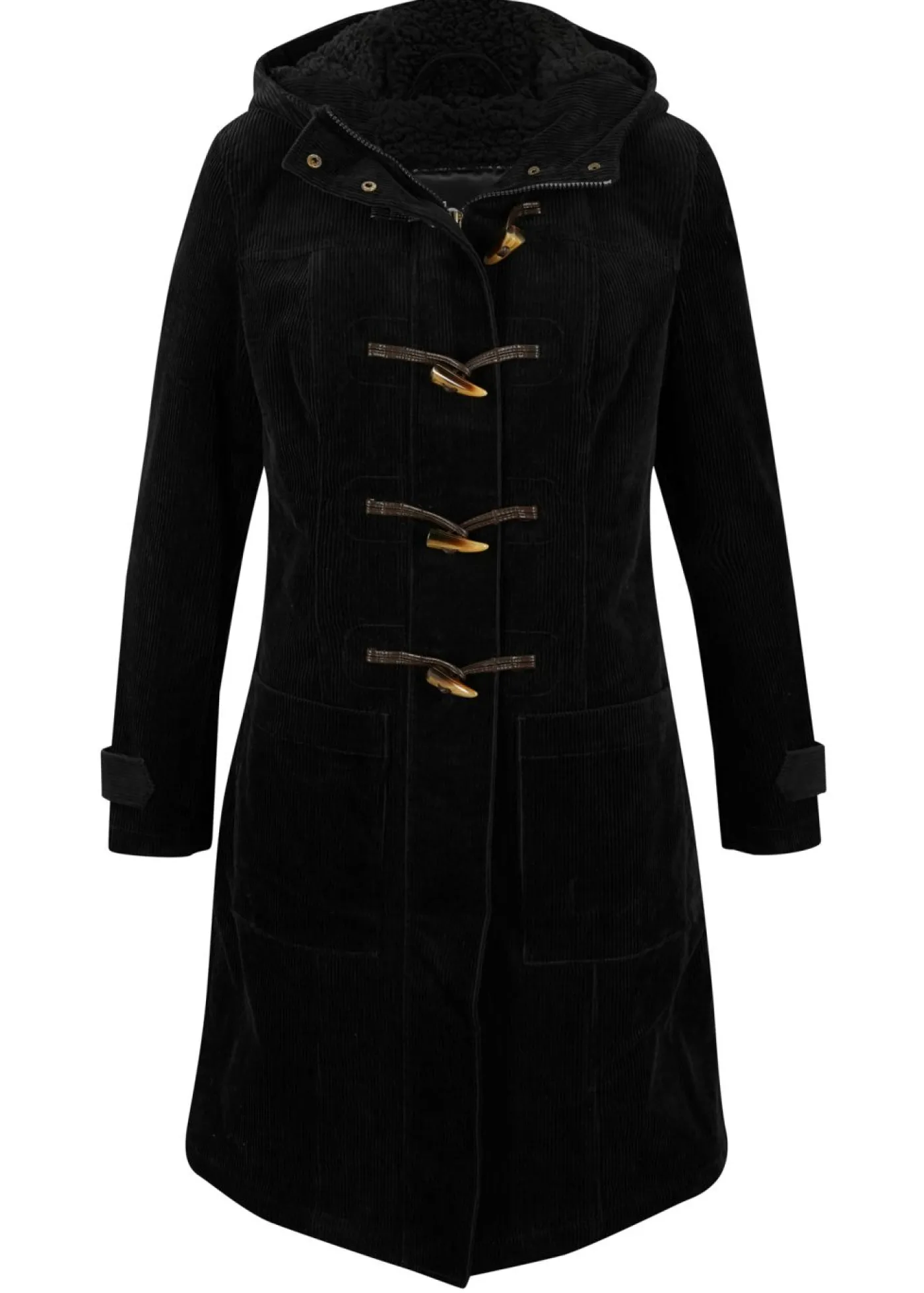 bonprix bonprix Capa forrado de pana Negro Discount