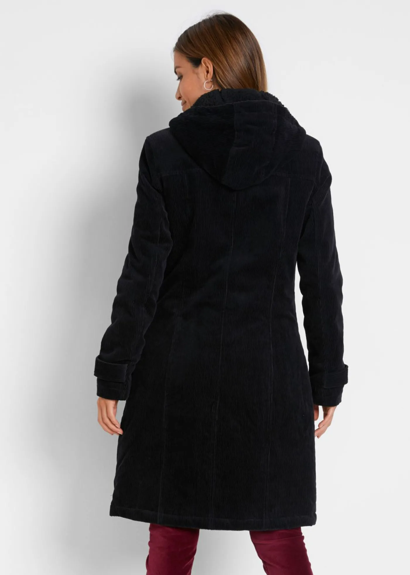 bonprix bonprix Capa forrado de pana Negro Discount