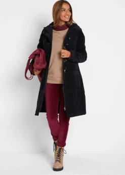 bonprix bonprix Capa forrado de pana Negro Discount