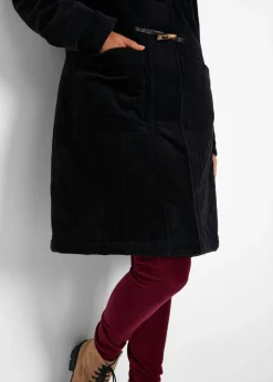 bonprix bonprix Capa forrado de pana Negro Discount