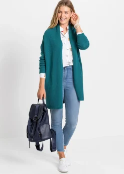 bonprix bonprix Cardigan holgado extra grande Verde azulado