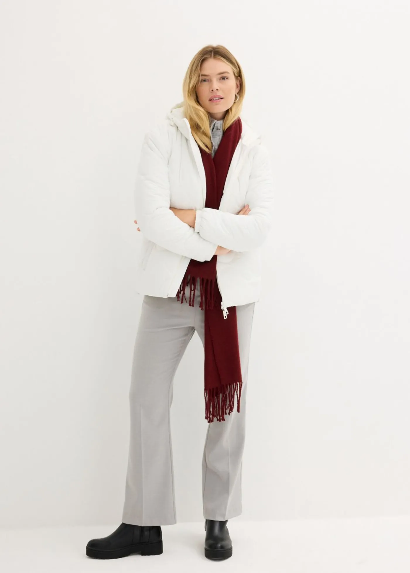 bonprix bonprix Cazadora Blanco lana Clearance