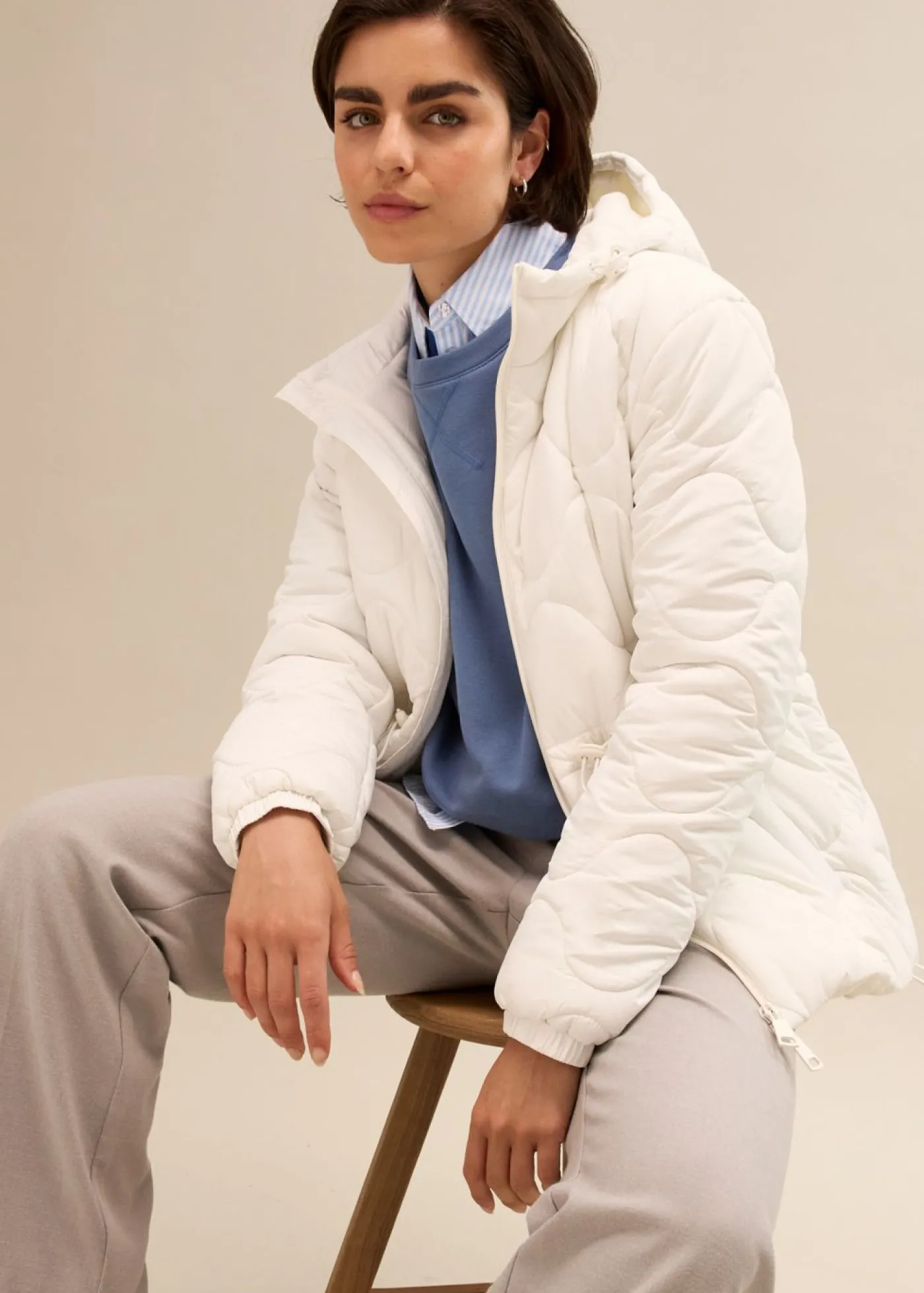 bonprix bonprix Cazadora Blanco lana Clearance