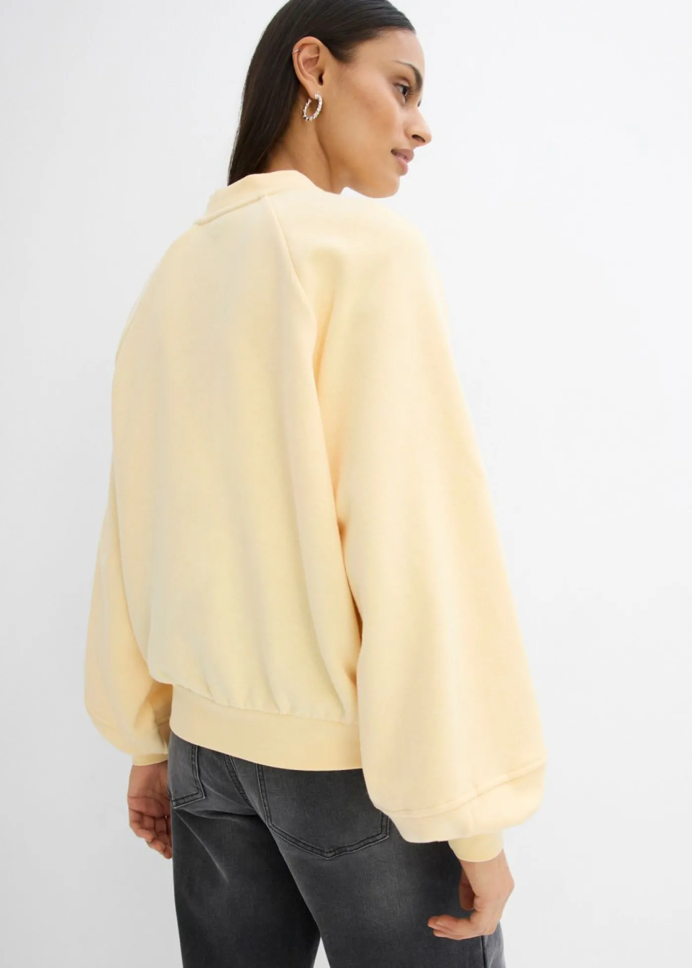 bonprix bonprix Cazadora con mangas abullonadas Amarillo claro Clearance