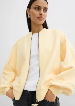bonprix bonprix Cazadora con mangas abullonadas Amarillo claro Clearance