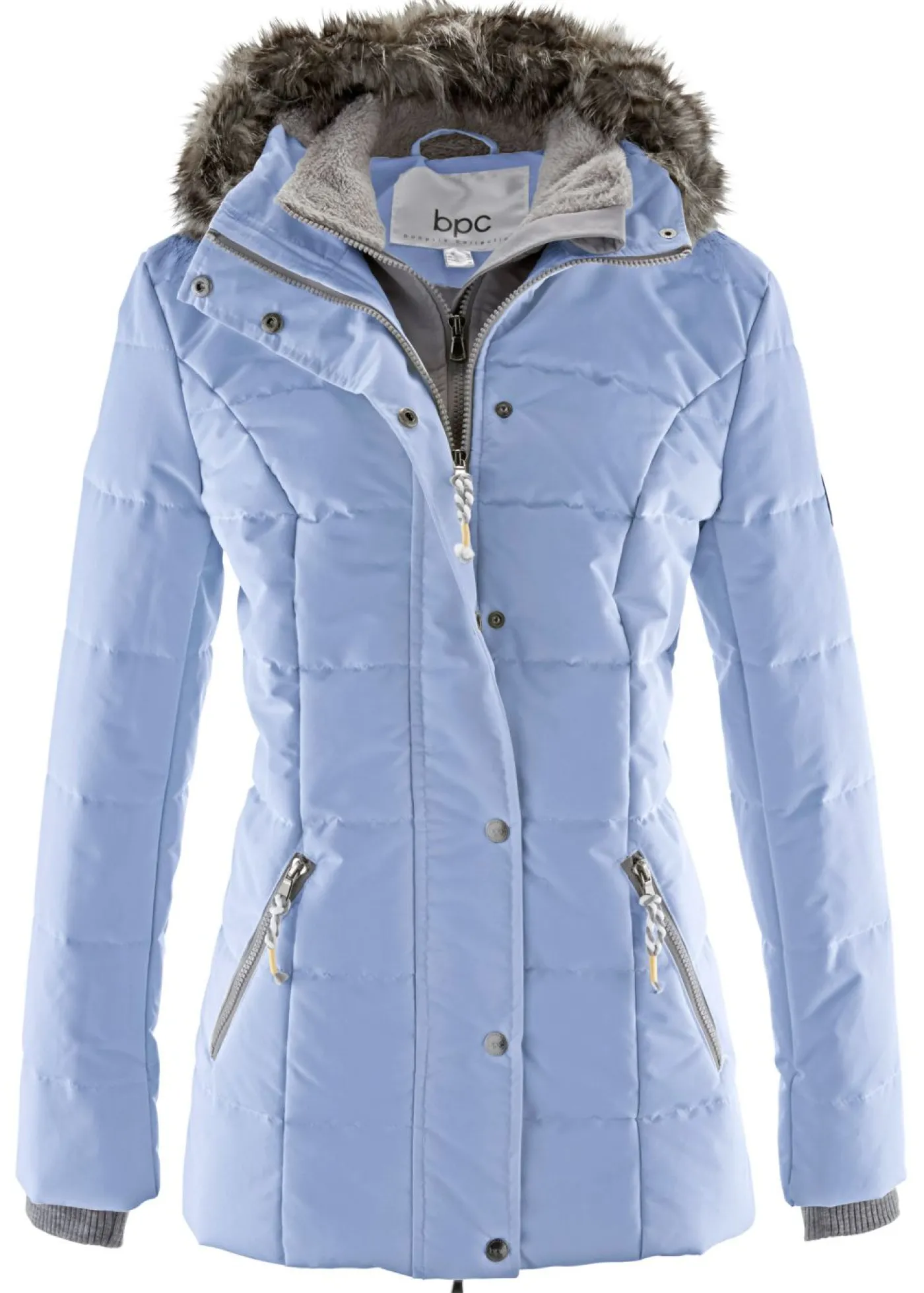 bonprix bonprix Cazadora de invierno con aspecto 2 en 1 Azul perla Outlet