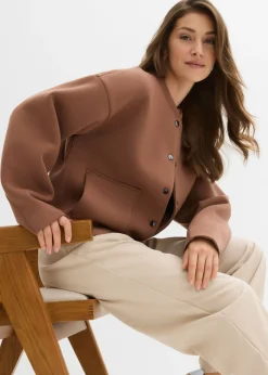 bonprix bonprix Cazadora de neopreno cómodo Marrón castaño Discount