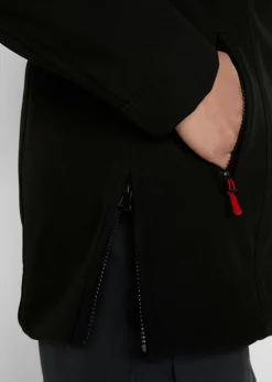 bonprix bonprix Cazadora de tejido suave impermeable Negro