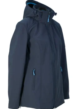 bonprix bonprix Cazadora de tejido suave impermeable Azul marino Online