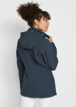 bonprix bonprix Cazadora de tejido suave impermeable Azul marino Online