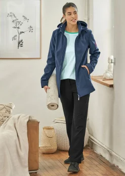 bonprix bonprix Cazadora de tejido suave impermeable Azul marino Online