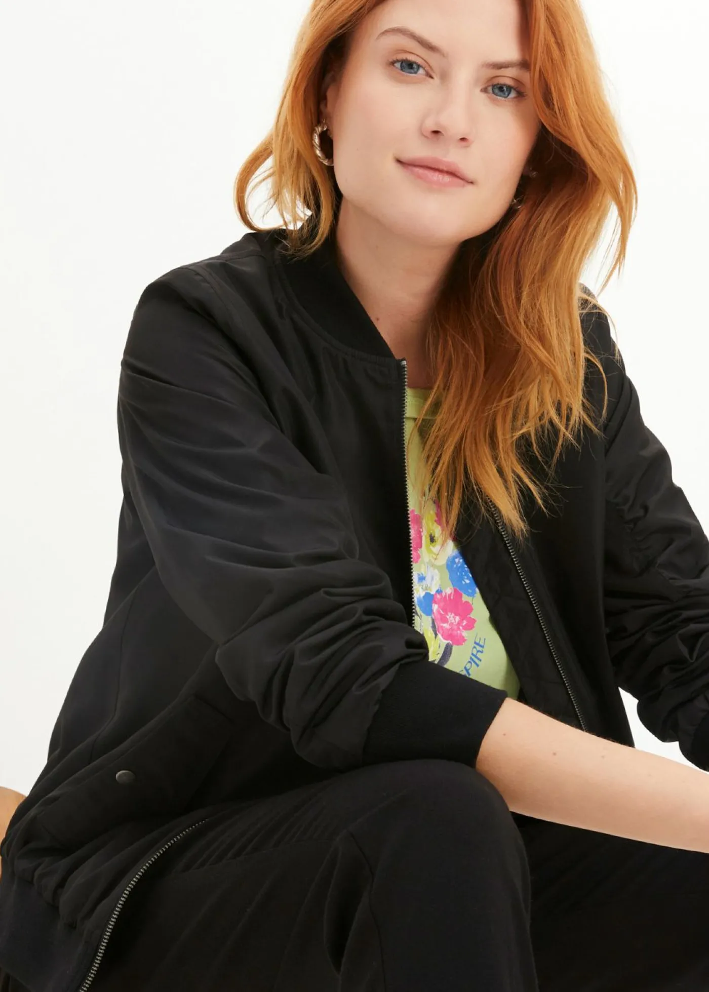 bonprix bonprix Cazadora oversize Negro Clearance