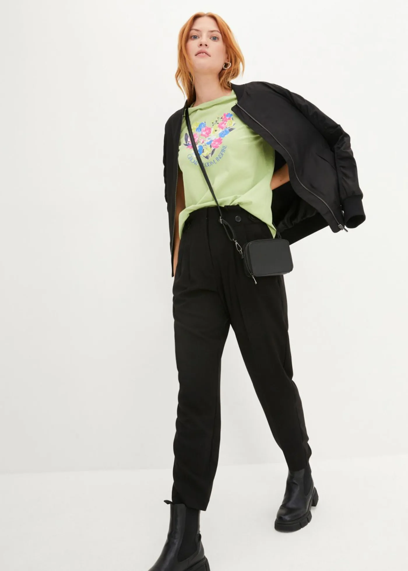 bonprix bonprix Cazadora oversize Negro Clearance