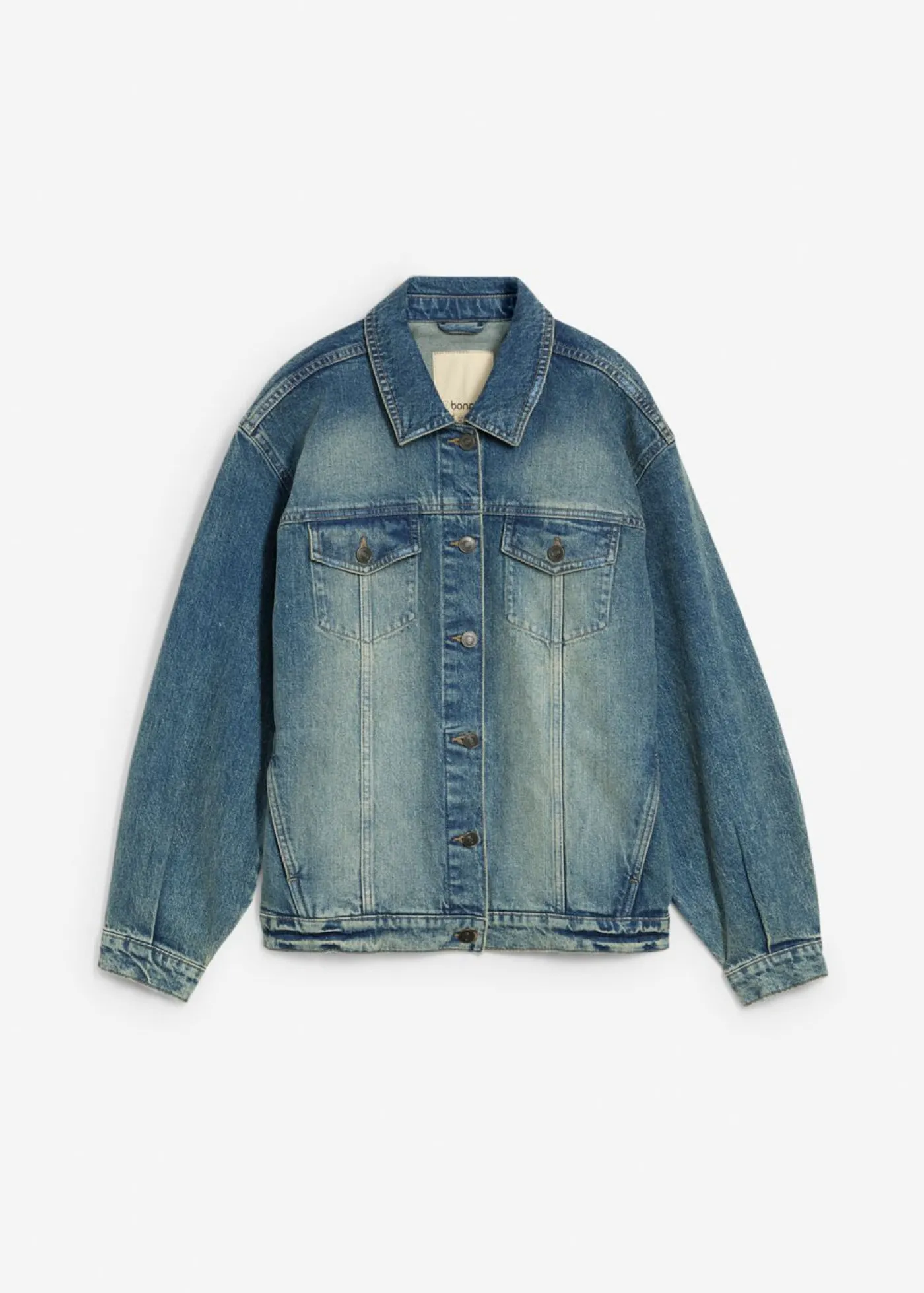 bonprix bonprix Cazadora vaquera holgada azul claro denim usado Hot