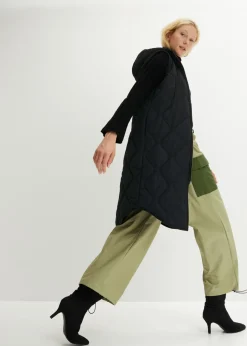 bonprix bonprix Chaleco acolchado Negro Hot