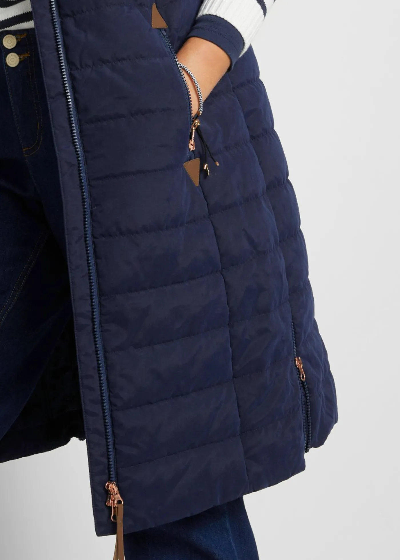 bonprix bonprix Chaleco acolchado largo Azul oscuro Best
