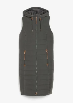 bonprix bonprix Chaleco acolchado largo antracita Hot