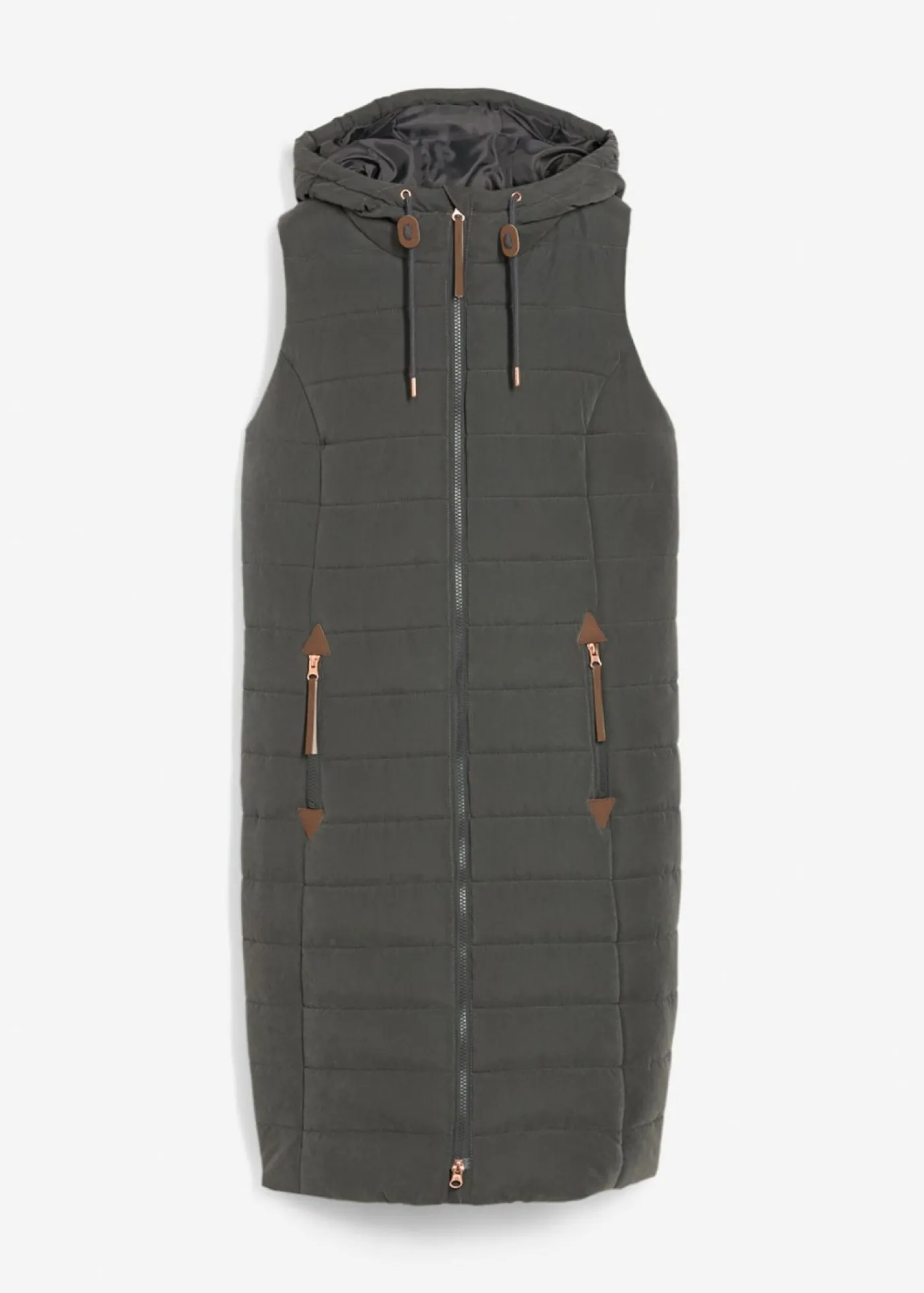 bonprix bonprix Chaleco acolchado largo antracita Hot