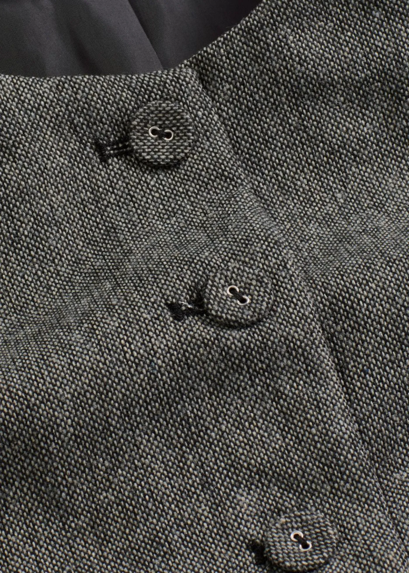 bonprix bonprix Chaleco con aspecto tweed Negro-blanco lana moteado Discount