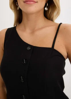 bonprix bonprix Chaleco con botones Negro New