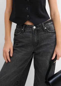 bonprix bonprix Chaleco corto de traje Negro Best