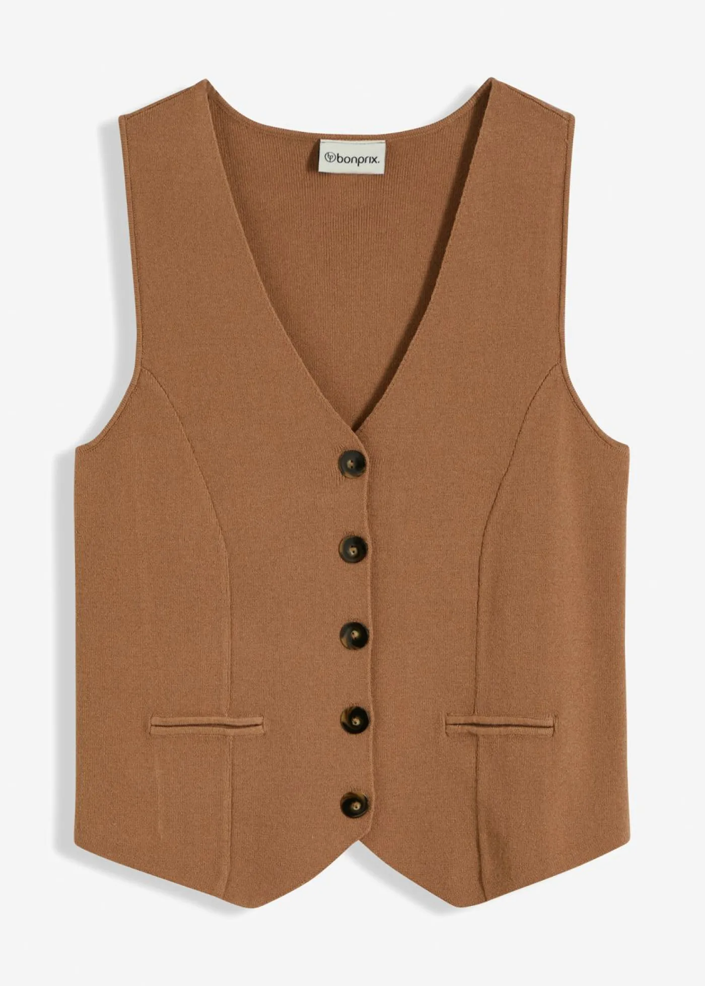 bonprix bonprix Chaleco de punto Camel Hot
