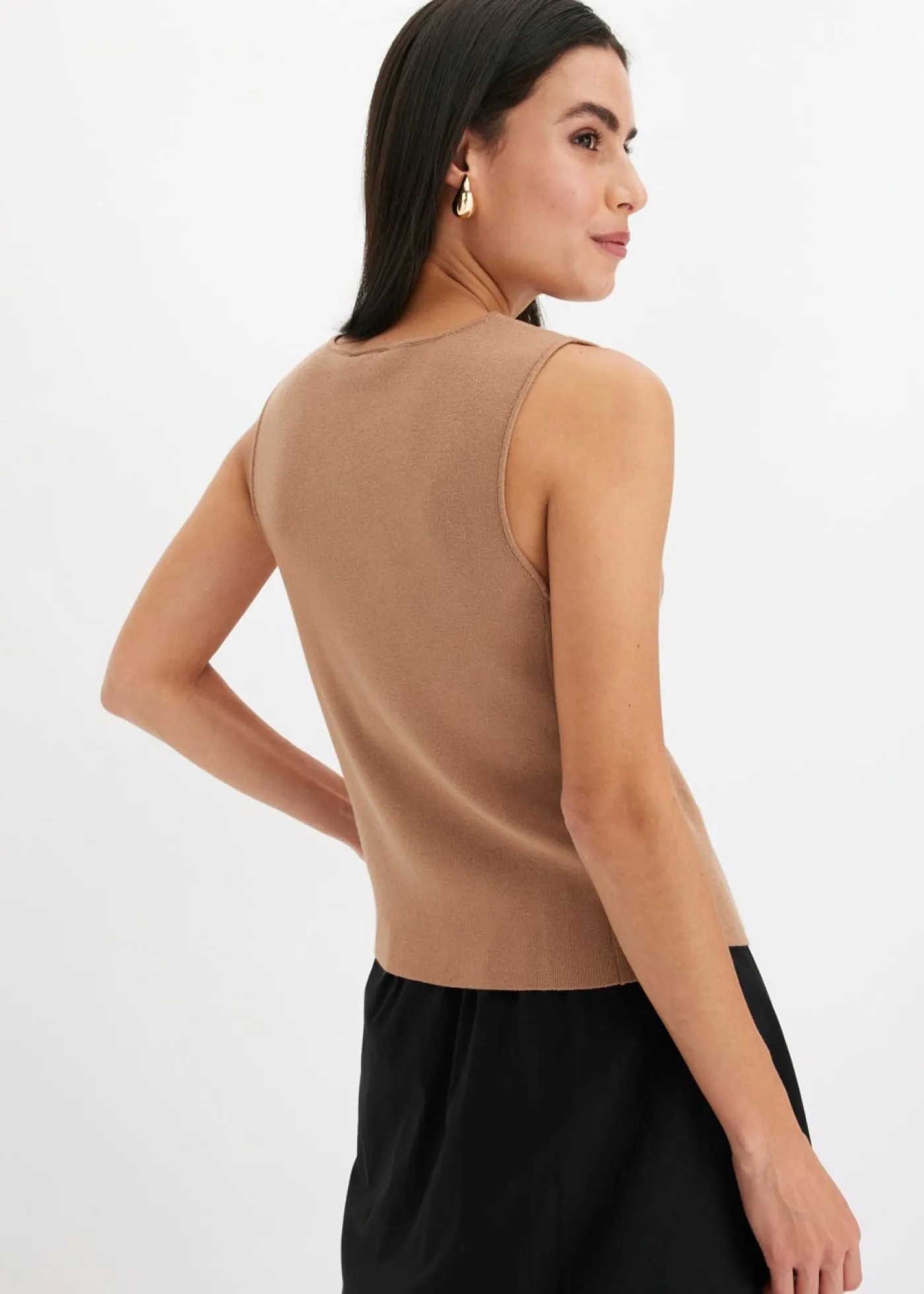 bonprix bonprix Chaleco de punto Camel Hot