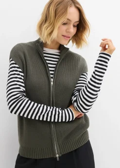 bonprix bonprix Chaleco de punto antracita New