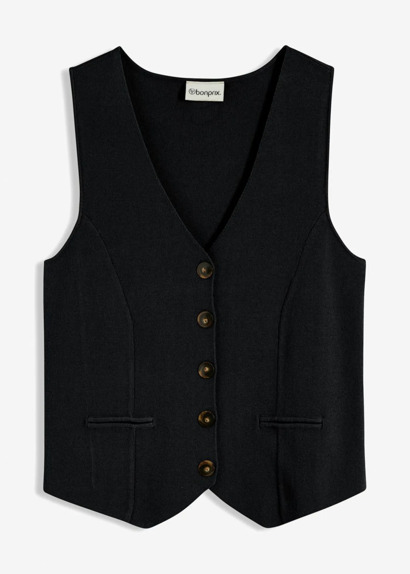 bonprix bonprix Chaleco de punto Negro