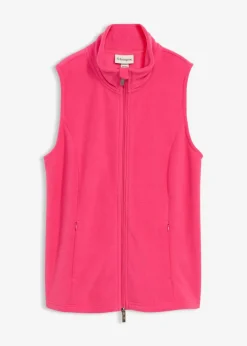 bonprix bonprix Chaleco polar con bolsillos Pink lady Online