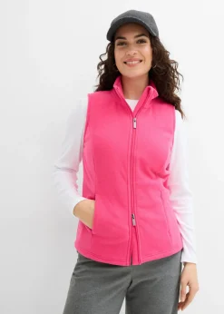 bonprix bonprix Chaleco polar con bolsillos Pink lady Online