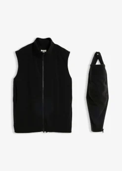 bonprix bonprix Chaleco portabebés 3 en 1 con función de porteo delantero y trasero para hombres Negro
