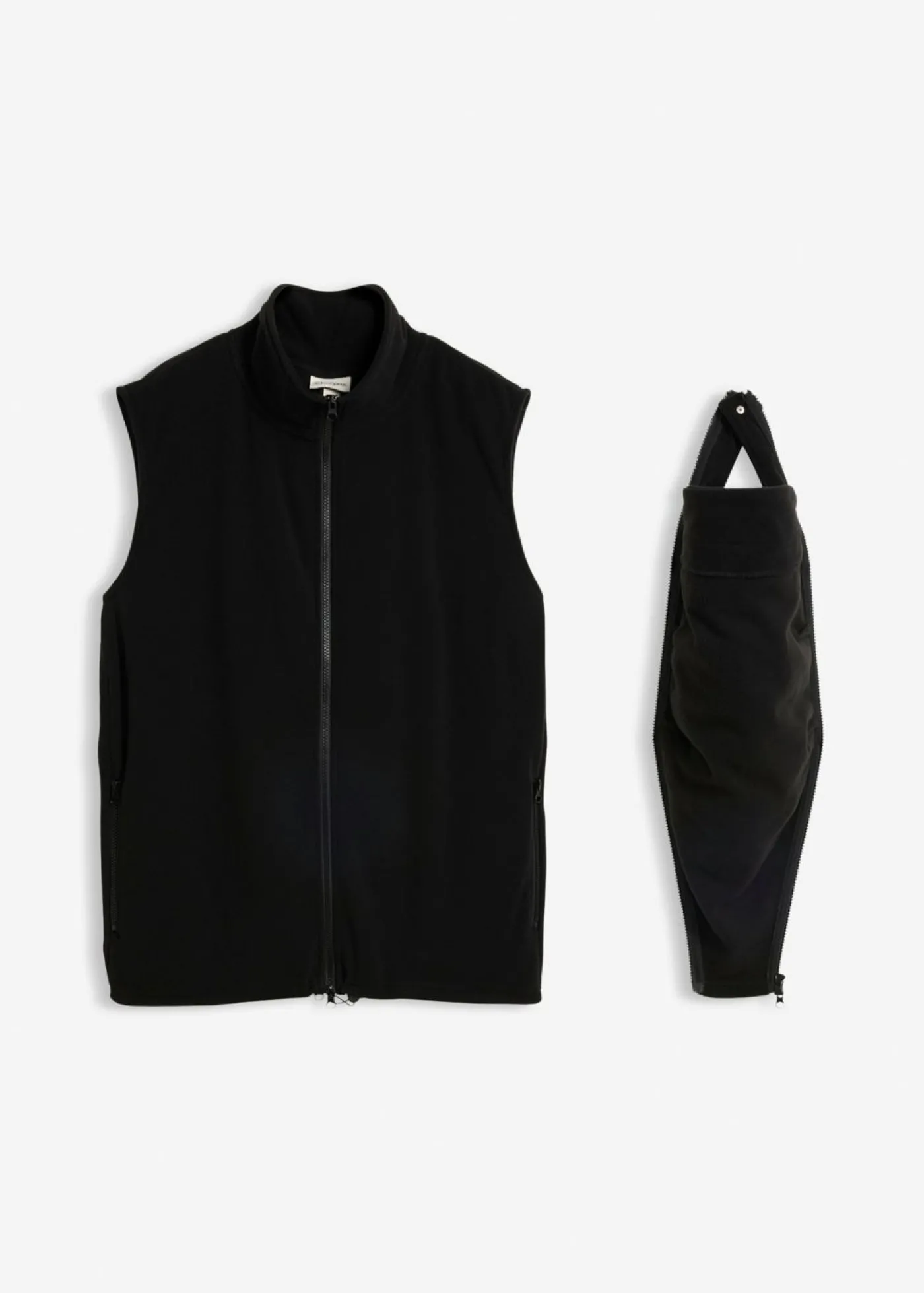bonprix bonprix Chaleco portabebés 3 en 1 con función de porteo delantero y trasero para hombres Negro