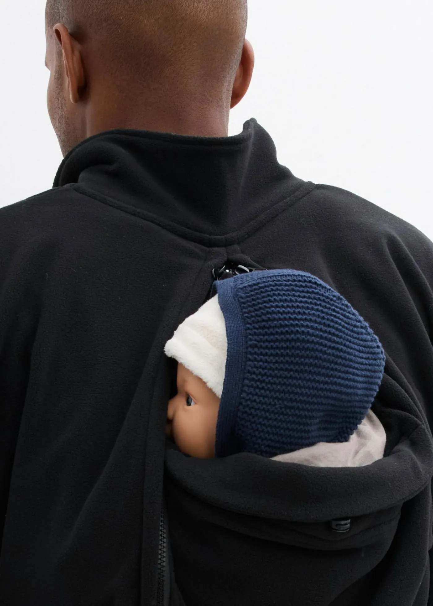 bonprix bonprix Chaleco portabebés 3 en 1 con función de porteo delantero y trasero para hombres Negro