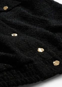 bonprix bonprix Chaleco tipo americana con contenido de lana Negro Discount