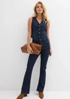 bonprix bonprix Chaleco vaquero Denim oscuro desgastado Best