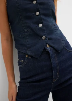 bonprix bonprix Chaleco vaquero Denim oscuro desgastado Best