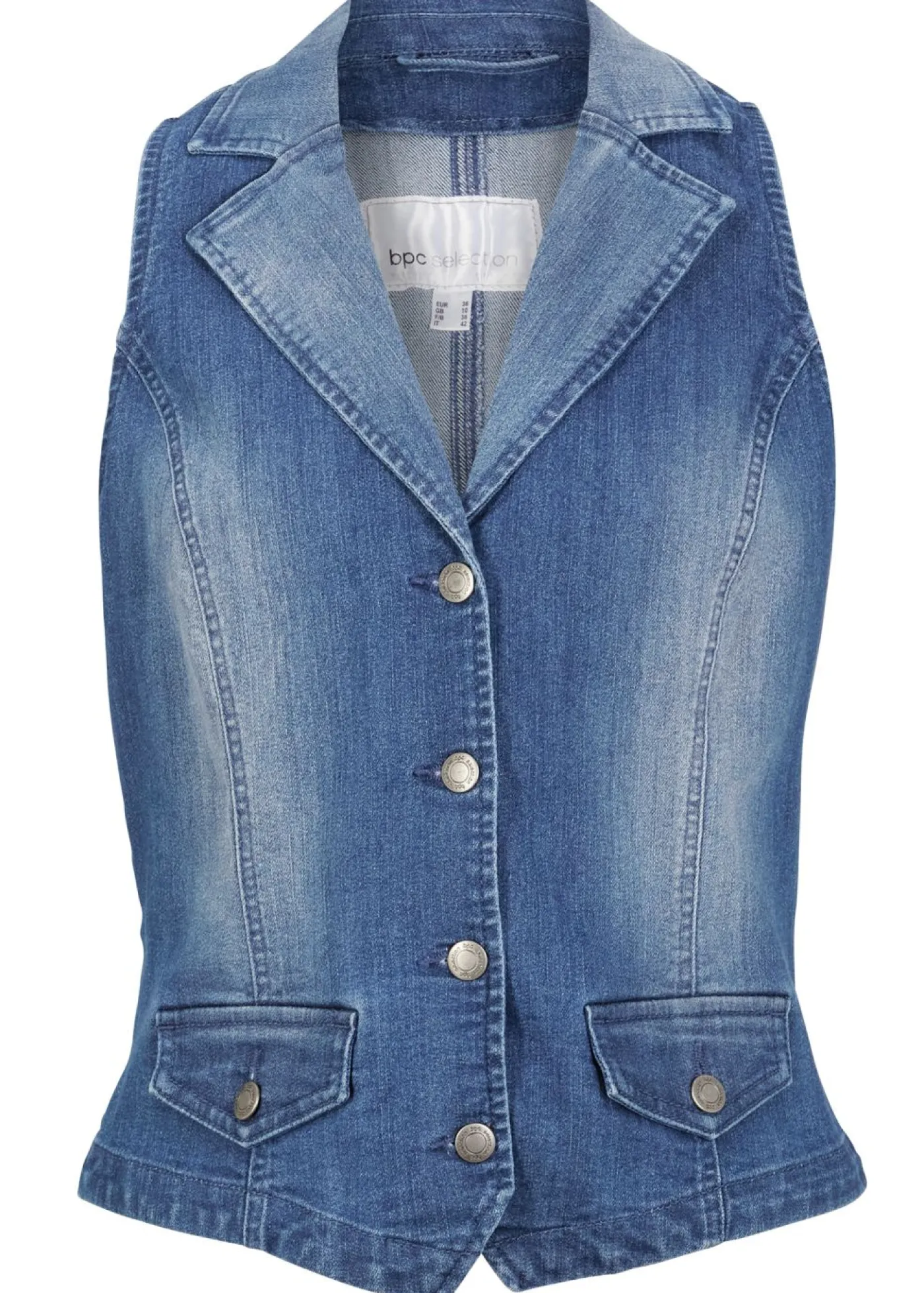 bonprix bonprix Chaleco vaquero elástico Azul vaquero Hot